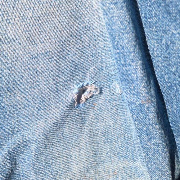 Carhartt Jeans 40 X 30 Carpenter Workwear Flannel Lined Distressed Workgear Warm - Picture 2 of 9